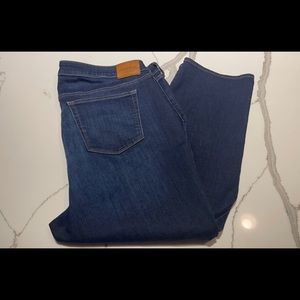 Lucky Brand Dark Blue Lolita Crop Jeans, Size 20W